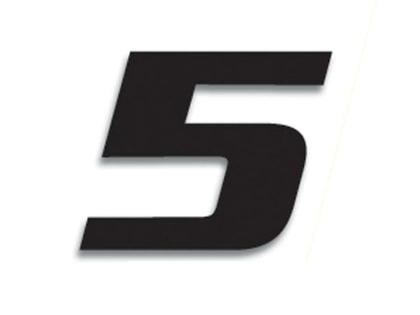 Číslo pretekov Blackbird 5 20x25cm Black 5049/20/5