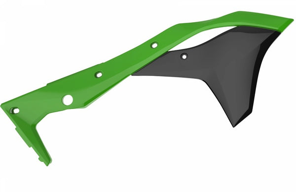 Radiátor polície pokrýva farbu OEM (2017) Green/Kawasaki KX250F 8412300001