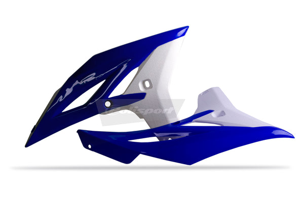 Radiátor polície pokrýva OEM farbu modrej/bielej (11-12) Yamaha YZ250F/WR450F 8413700006