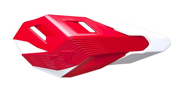 RaceTech HP3 Cross/Enduro Handguards Red/White R-HP3NDRSBN0