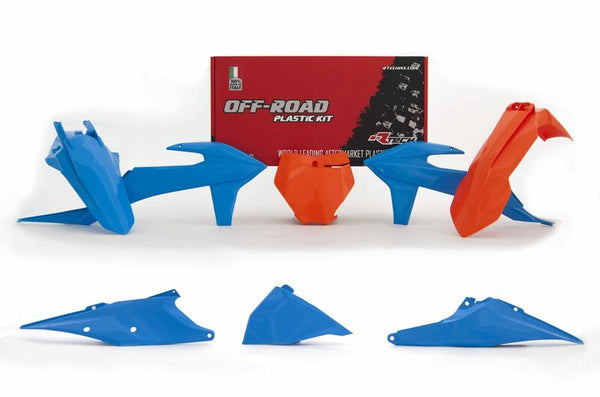 Plastová súprava RaceTech Vintage Blue/Orange KTM SX/SX-F R-KITKTM-CL0-599