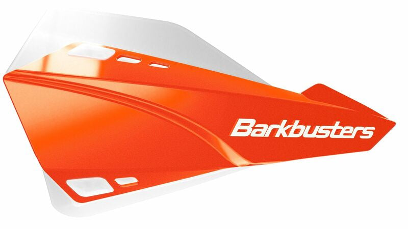 Barkbusters Sabre Handguard Set Universal Mount Orange/White SAB-1or-00-WH