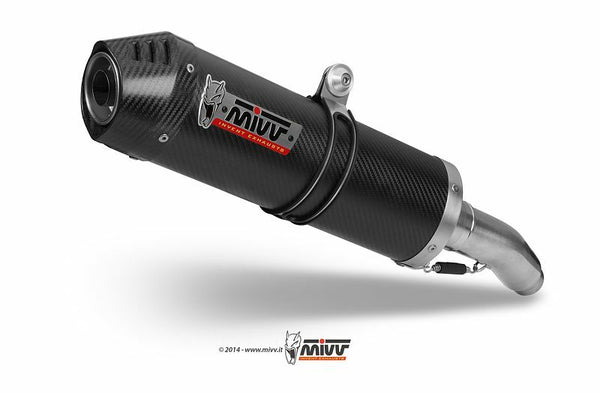 MIVV Oval Carbon Cap Double Slip-On Carbon Honda XL1000 Varadero 00.73.H.036.lec