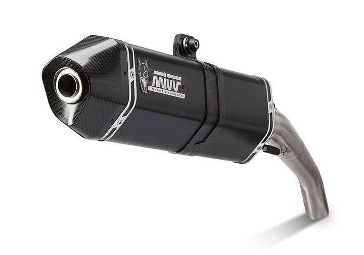 MIVV SPEED EDGE Steel Black Slip-On KTM 1190 Adventure 00.73.KT.017.LRB med sportig design i svart stål för motorcykeltillbehör och reservdelar.