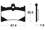 Kovové brzdové podložky Tecnium Sintered - MTR101 1090547