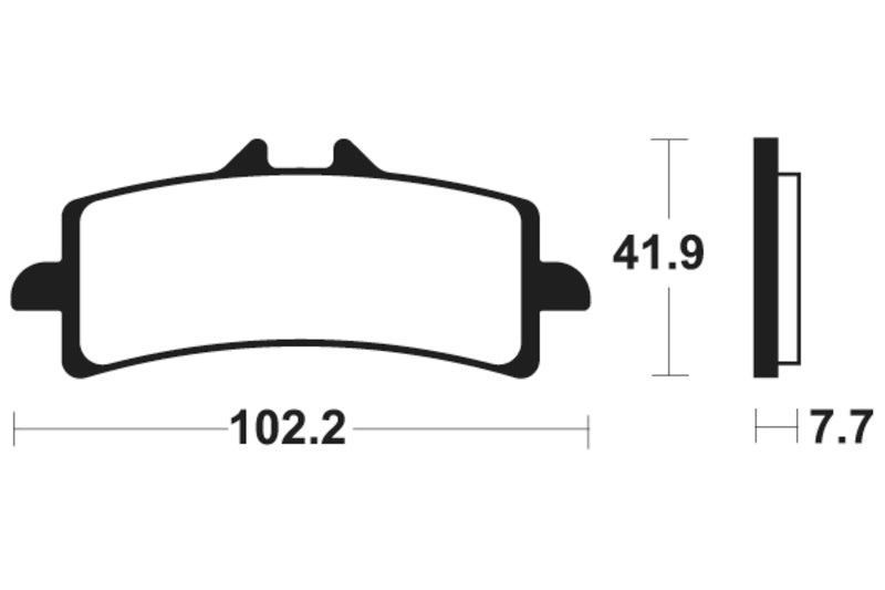 Kovové brzdové podložky Tecnium Sintered - MTR341 1090574