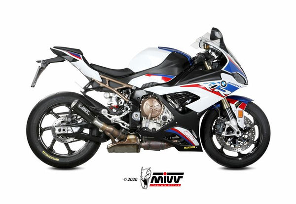 MIVV MK3 Tlmič uhlíka/koncová čiapka z nehrdzavejúcej ocele BMW S1000RR B.036.LM3C