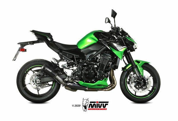 MIVV MK3 Tlmikár oceľ Čierna/nerezová oceľová čiapka Kawasaki Z900 K.052.LM3B