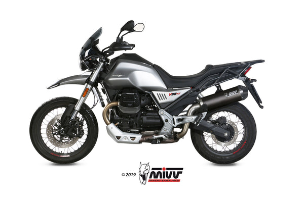 MIVV oválny tlmič uhlíka uhlíka Cap Cap Moto Guzzi v85t M.013.Lec