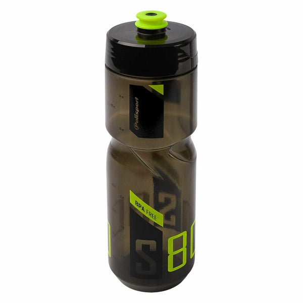 Policajná fľaša s vodou S800 Clear Black/Lime Green Screw-On Cap 700 ml 8645400003