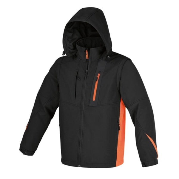Beta softshell bunda s odnímateľnou kapucňou a rukávmi 076590003