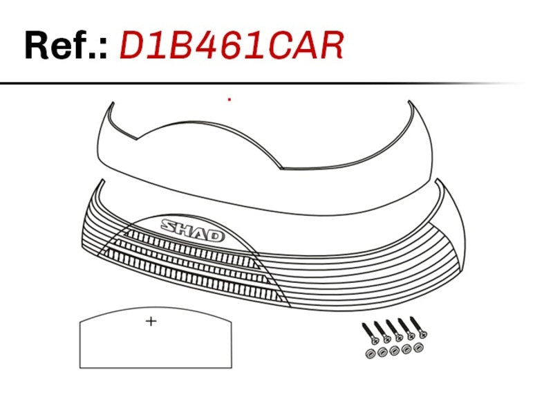 Shad Sh46 horný puzdro relflector - biely d1b461car