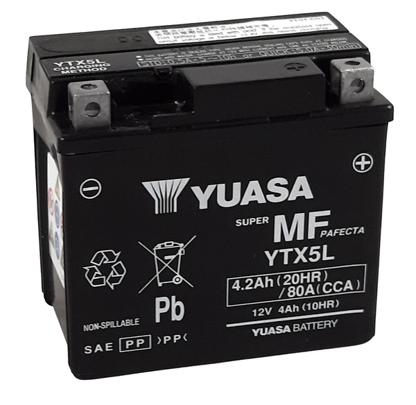 YUASA Maintenance-Free Factory Activated Battery - YTX5L-FA 