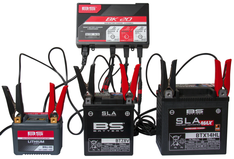 BS batéria BK20 Smart Battery Nabíjač -6 V/12 V 3x2a