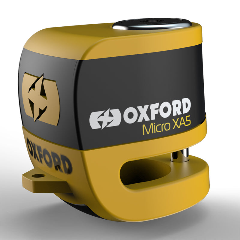 Oxford Micro XA5 Alarm Lock - žltá a čierna LK213