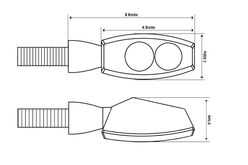 Highsider Stripe LED zapustený indikátor 204-099