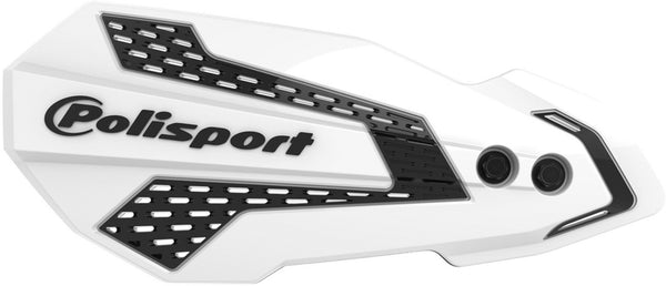 Policeport MX Flow Handguards White / Black - Kawasaki KX250F / 450F 8308200039