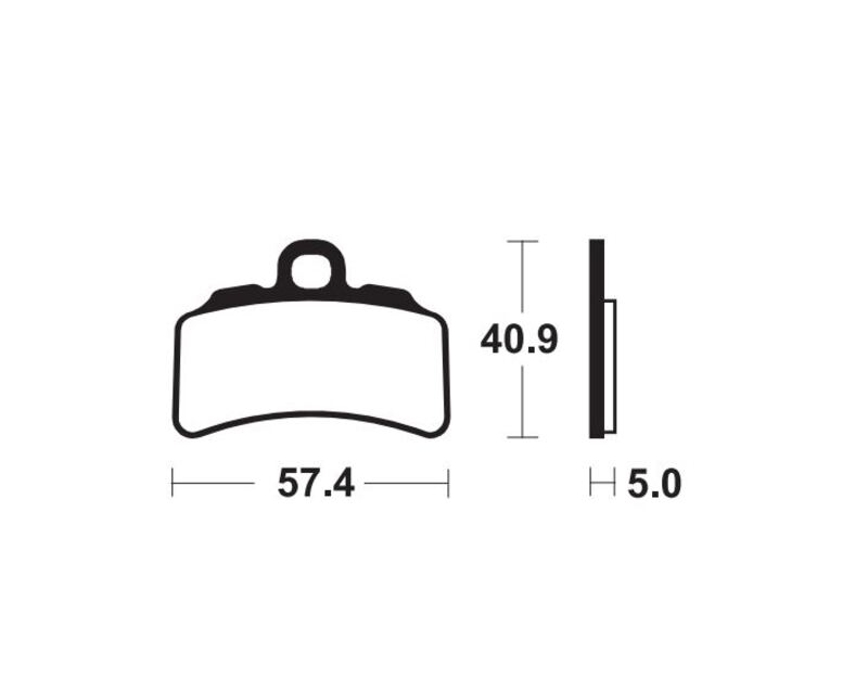 Tecnium MX/ATV Sintered kovové brzdové doštičky - MOR463 1111145