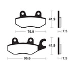 Kovové brzdové podložky Tecnium Sintered - MF455 1111148