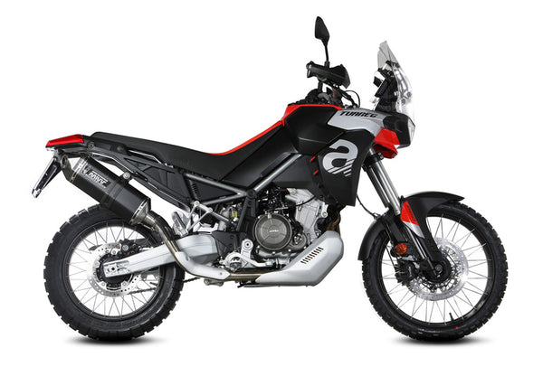 MIVV Speed ​​Edge Slip -On tlmič čiernej nehrdzavejúcej ocele - apríla Tuareg 660 A.017.LRB