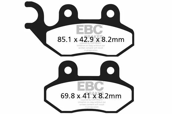 EBC BRAKE PAD HH SINT SCOOTER SFA264HH