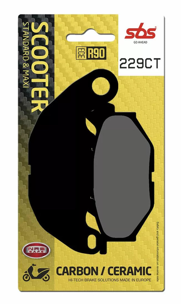 SBS BRAKE PAD CAR/CER SCOOT 229CT