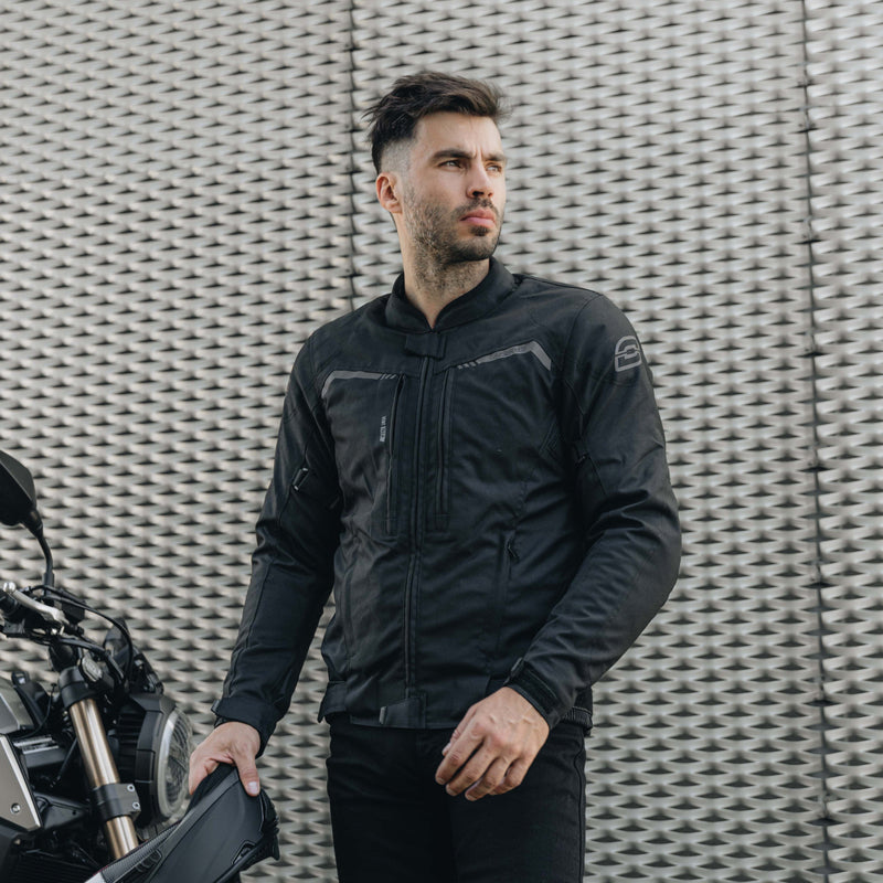 Ozone textile mc-jacket delta iv black