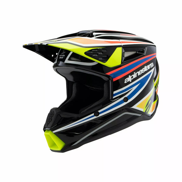 Alpinestars (MX) Povrch prilby SM3 WURX BLK/YL/B Y 8302125-1574-SYM