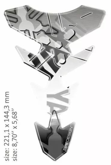 OneDesign Tank Pad Slim Yamaha Gray CGEXS66GP