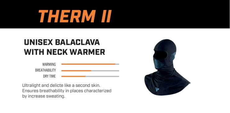 Rebelhorn Balaclava Term II čierna /modrá