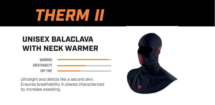 Rebelhorn Balaclava Term II čierna /červená