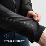 Hyper Stretch™-ärmdetalj på Rebelhorn Dam Mc-Jacka Jax Svart, med flexibel och bekväm passform.