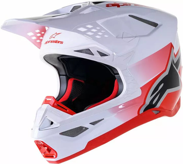 Alpinestars Cross MC Helmet SupeTech M10 Unite White /Red