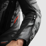 Rebelhorn mc-leather jacket veloce black /camo gray