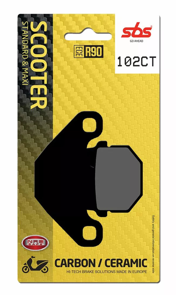 SBS Brake Pad Car/Cer Scoot 102ct