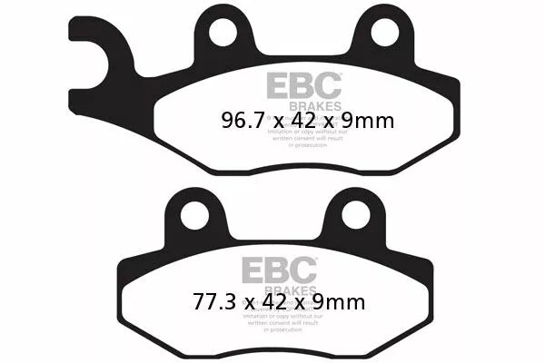 EBC BRAKE PAD CARBON SCOOTER SFAC228