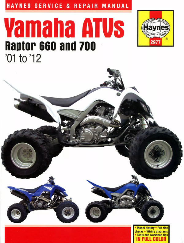 Haynes Yamaha Raptor 660 a 700 A 2977