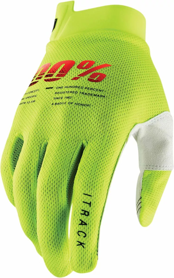 100% GLOVE YTH ITRACK F YL MD 10009-00005