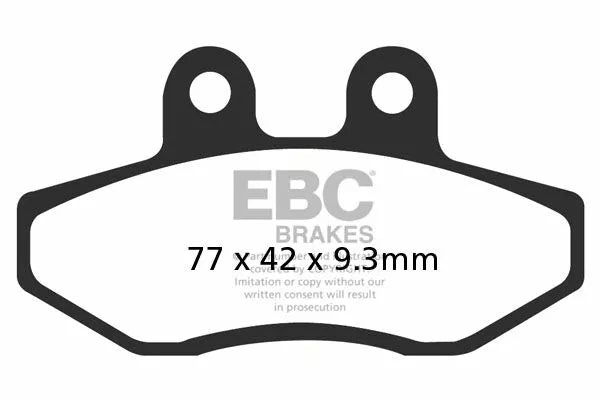 EBC BRAKE PAD SFA ORG SCOOTER SFA393