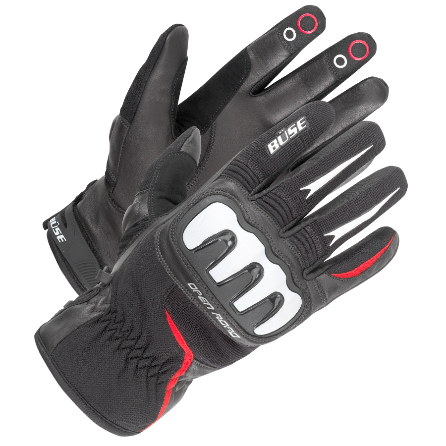 Büse MC-Gloval Open Road Sport Black /Red