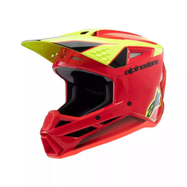 Alpinestars (MX) prilba YTH SM3 FRAY RD/YL/BK Y 8301725-3051-SYM