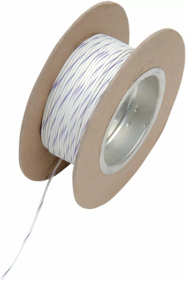 NAMZ WIRE 18G 100 'WHITE/VILLT NWR-97-100