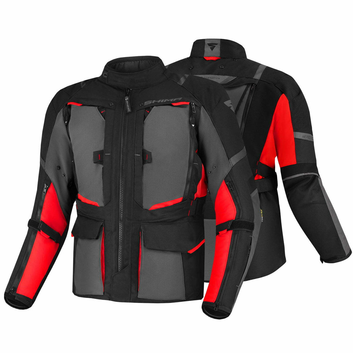 Shima textile mc-jacket hero 2.0 black /red