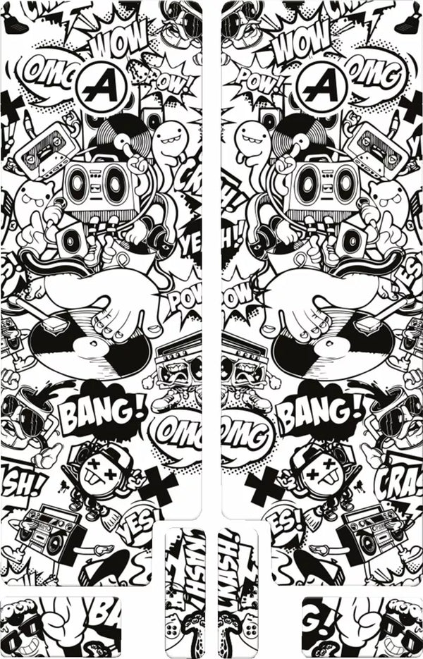 Algis Fork Decal BK Comic Mat BK.P06.004