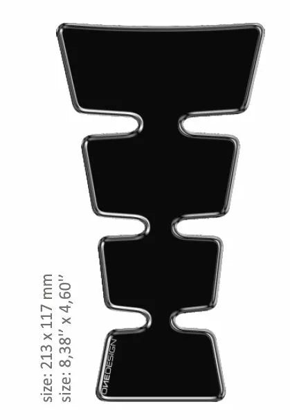 OneDesign Tank Pad uni zlato tvar čierny cgmaxbkp