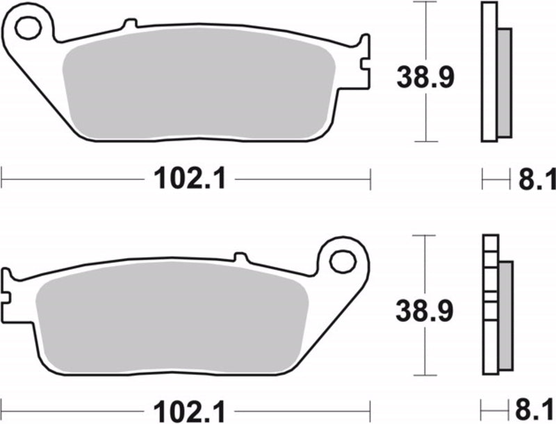 BREMBO Street Sintered Metal Brake pads - 07HO30SA 07HO30SA