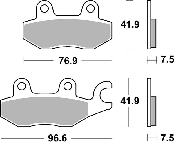 Brembo Street Sintered Metal Brake Pads - 07Ka31sa 07Ka31sa
