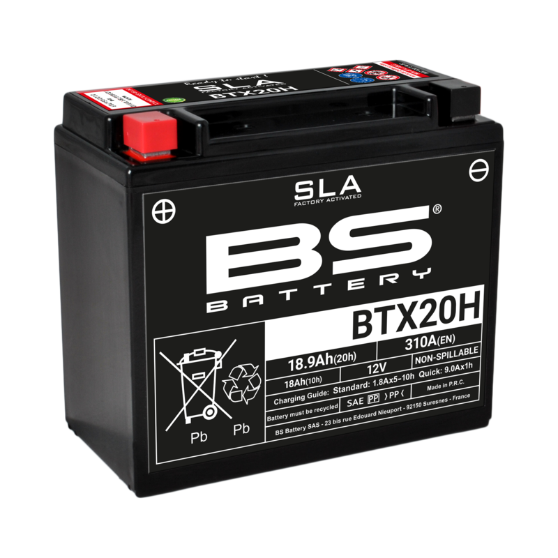 BS batéria SLA Battery Free Továreň Aktivovaná továreň - BTX20H