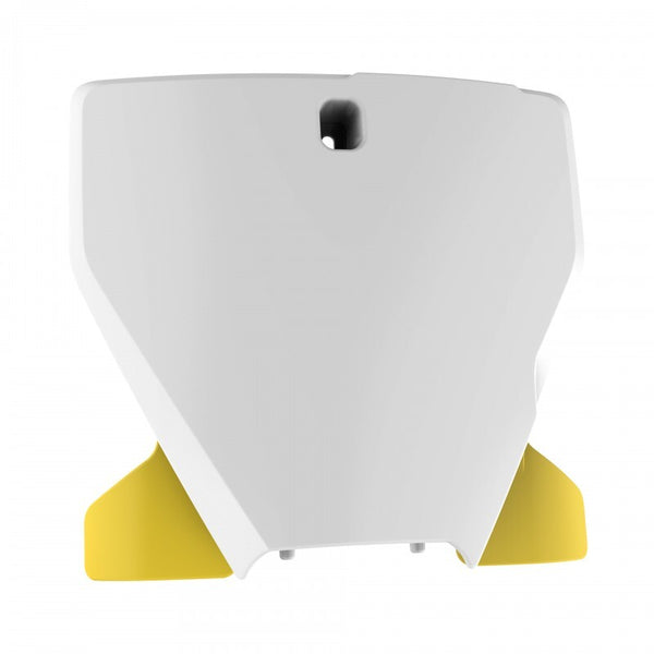 Police Port Front Number Plate White Husqvarna 8666500006