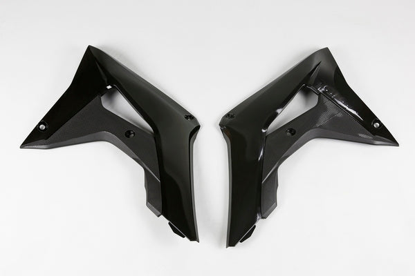 UFO radiátor pokrýva čiernu Honda CRF450R HO04682#001